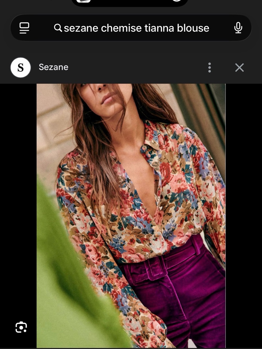 Sezane Chemise Tianna Blouse — Multicolor